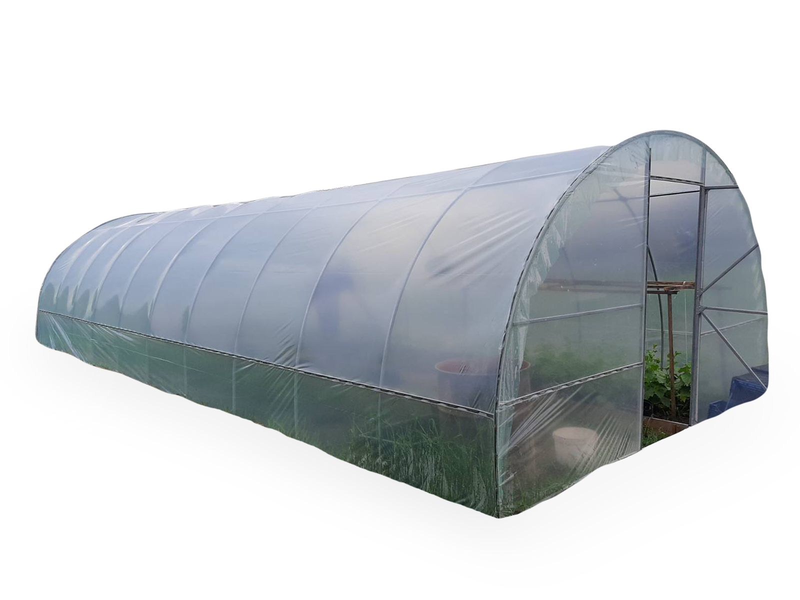 Теплица Западная-10 с пленкой 120 мкм профиль 3х10х2 м