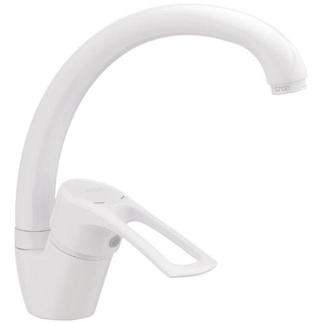 Смеситель для кухни Cron Hansberg 777 White (CR0790)