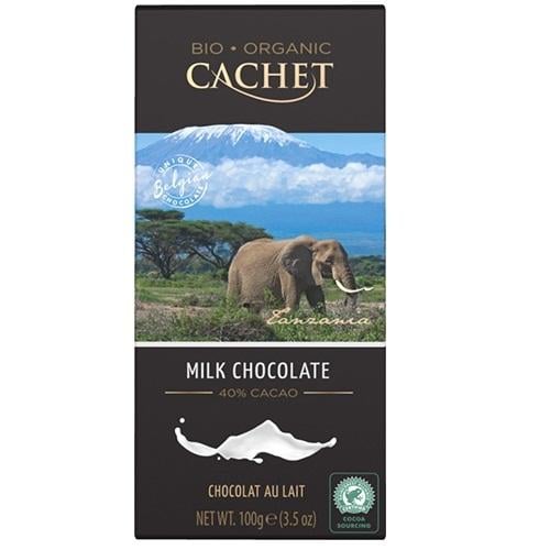 Шоколад молочный Cachet Bio Organic Milk 21362 90 г (00101)