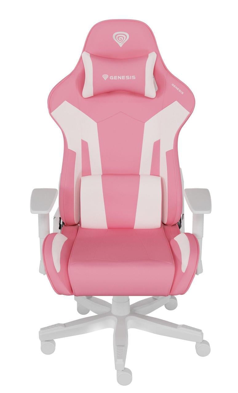 Крісло комп'ютерне для геймера Genesis Nitro 710 Pink/White (464152)