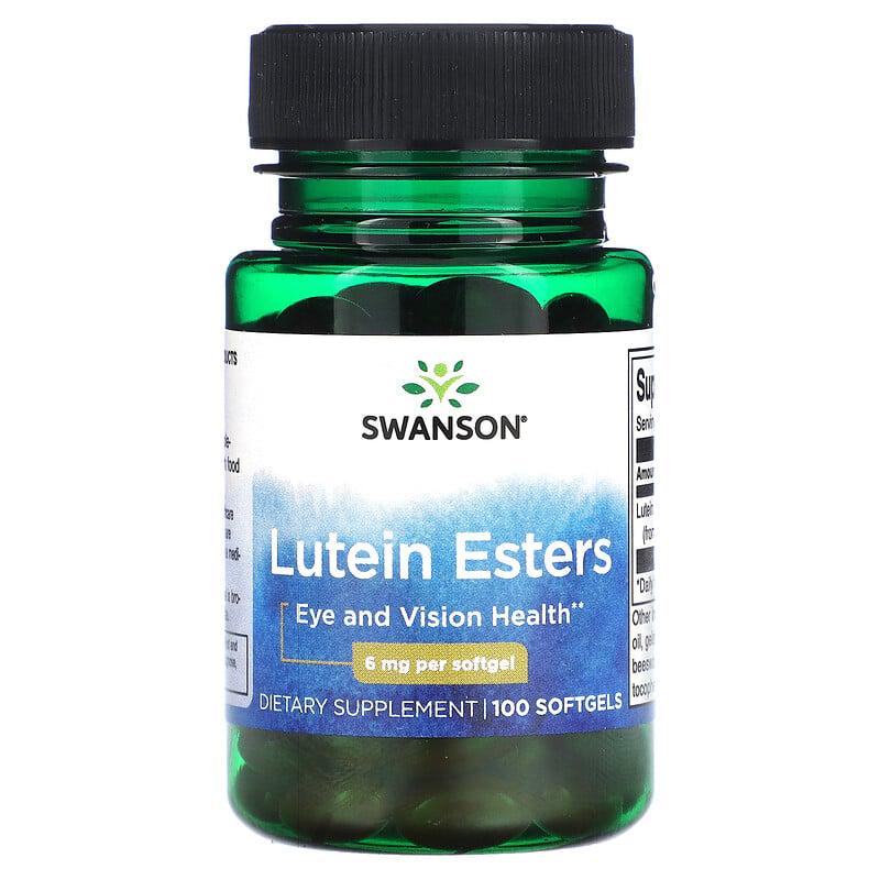 Лютеин Swanson Lutein Esters 6 mg 100 softgels