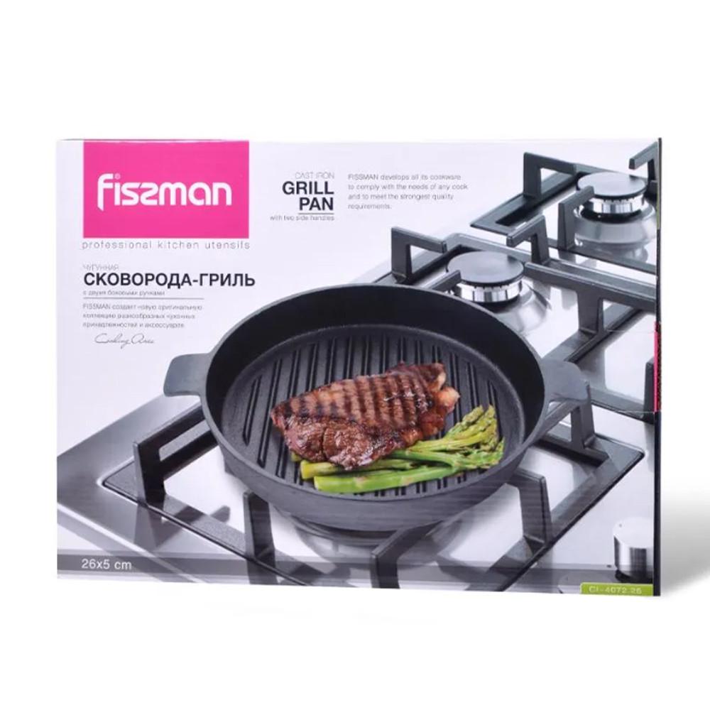 Сковорода-гриль круглая Fissman 26 см (4072) - фото 4 Сковорода-гриль круглая Fissman 26 см (4072) - фото 4