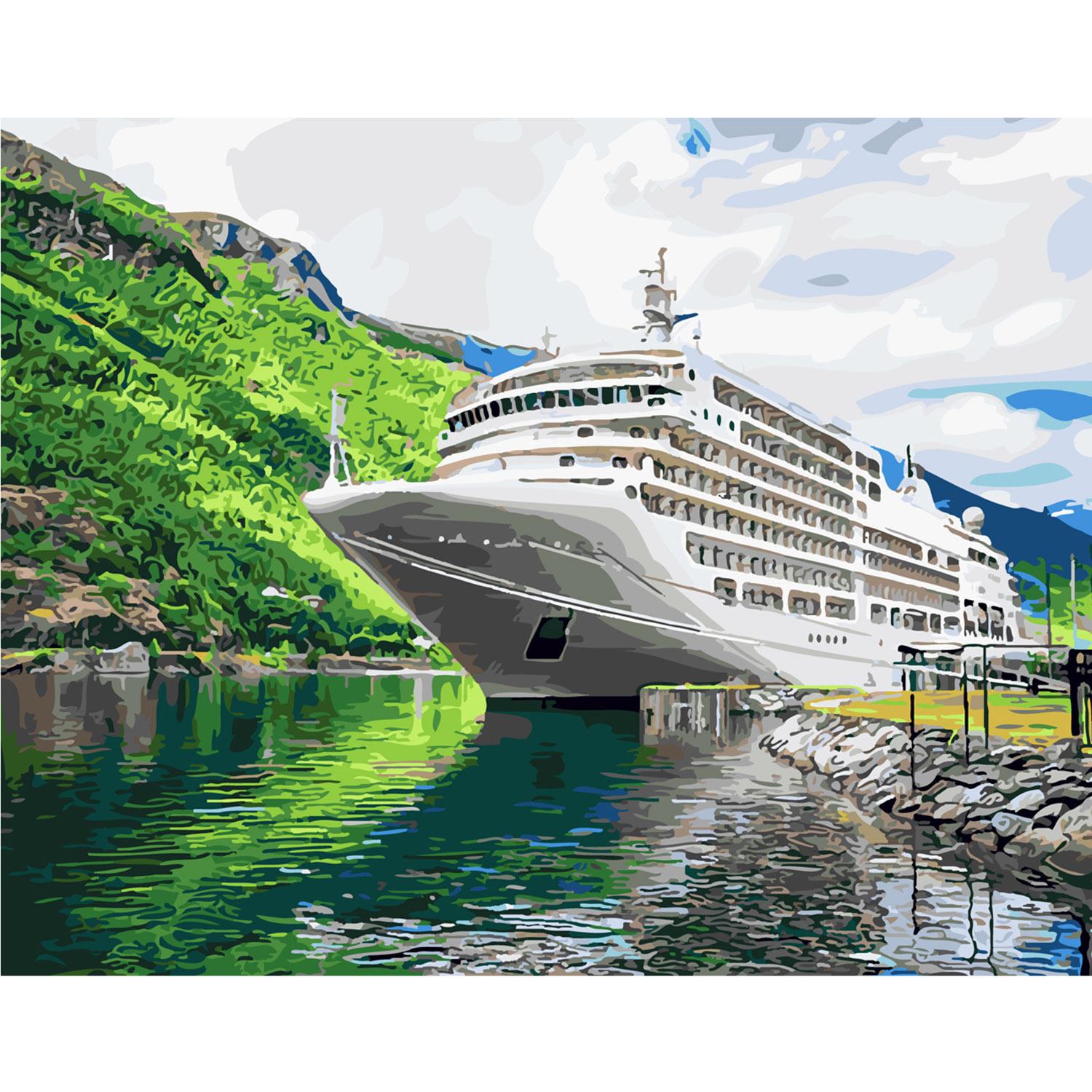 Картина по номерам Strateg Роскошный лайнер 40х50 см (SY6174)