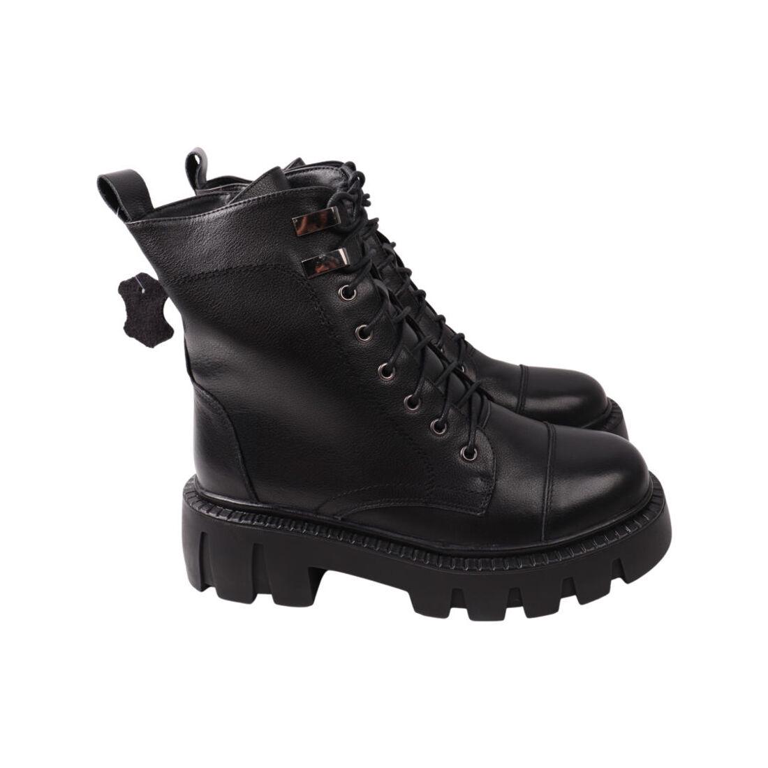 Ботинки женские Farinni из кожи р. 38 Черный (244-22ZHC)