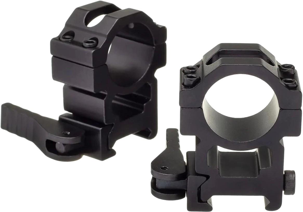 Кольца Vector Optics 25,4 мм быстросъемные высокие на Вивер/Пикатини (5003865) - фото 3