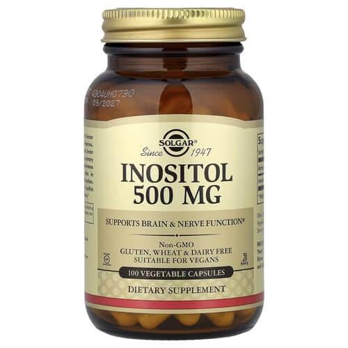 Инозитол B-8 Solgar Inositol 500 мг 100 капс. (SOL-01450)