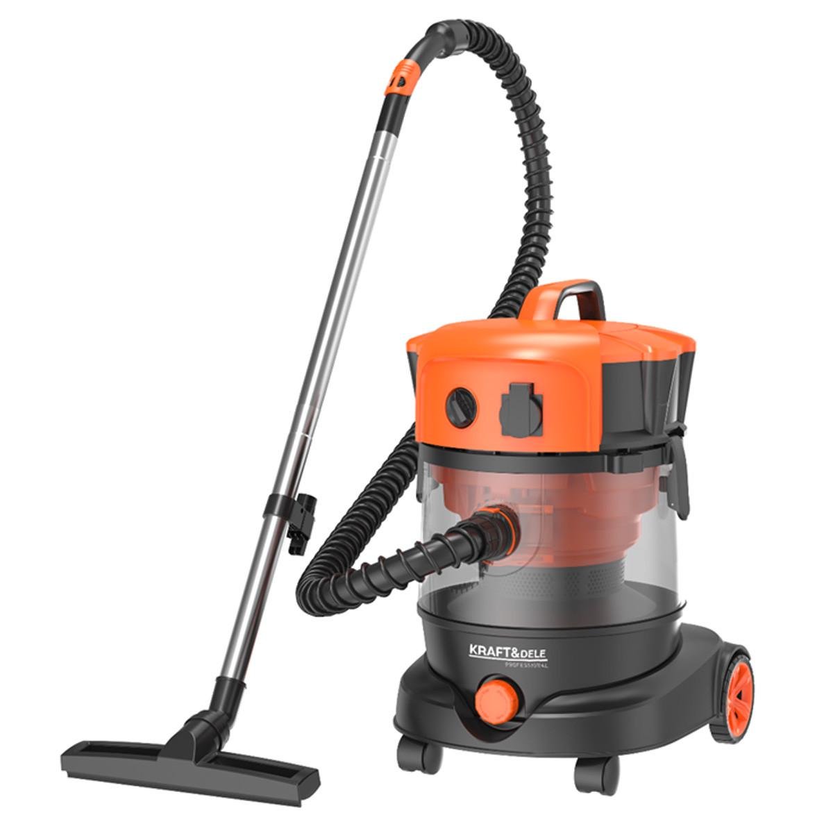 Пилосос промисловий Kraft&Dele KD5156 2482146062 1400 Вт 25 л (2482146062) - фото 2 Пилосос промисловий Kraft&Dele KD5156 2482146062 1400 Вт 25 л (2482146062) - фото 2