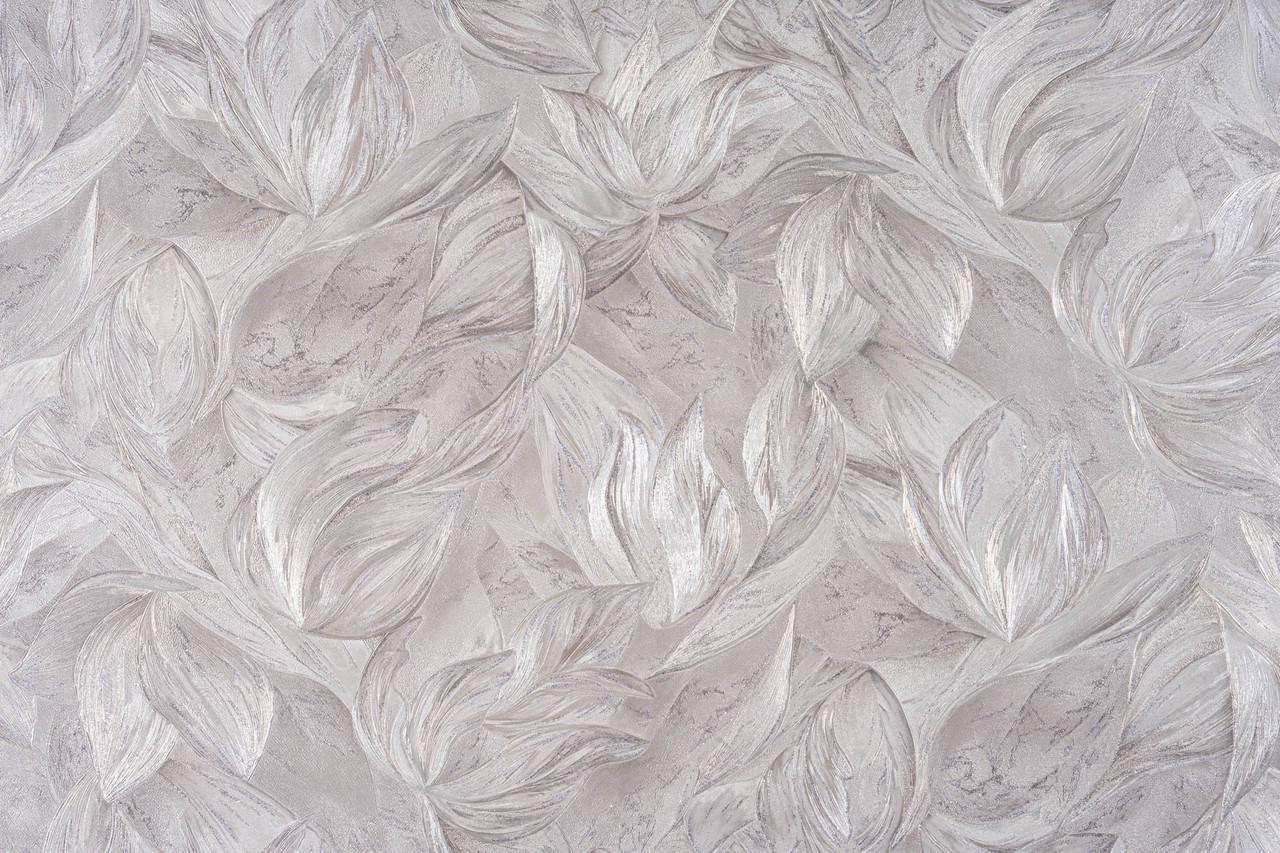 Обои флизелиновые LeGrand Platinum Листья 8761-01 Декор винил горячего тиснения 1,06х10,05 м Фиолетовый