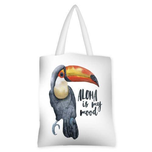 Сумка женская тканевая Presentville Aloha is my mood Тукан (SV TRO021 WH)