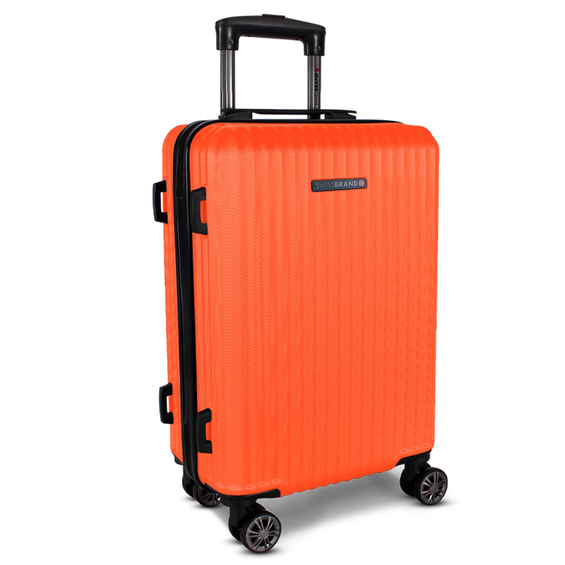 Чемодан Swissbrand Riga 2.0 L Neon Orange (SWB_LHRIG743L)