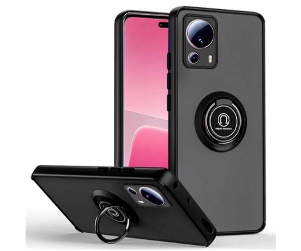 Чехол-накладка TPU Color Matte Ring для Xiaomi 13 Lite Чёрный