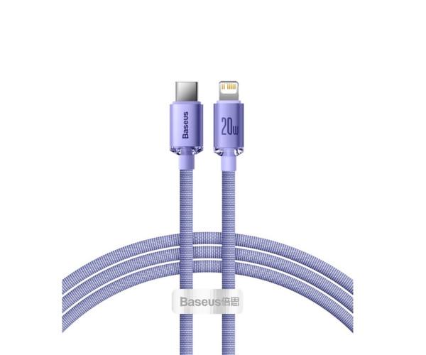 Кабель Data BASEUS Crystal Shine Series Type-C to Lightning 20W 2 м Purple