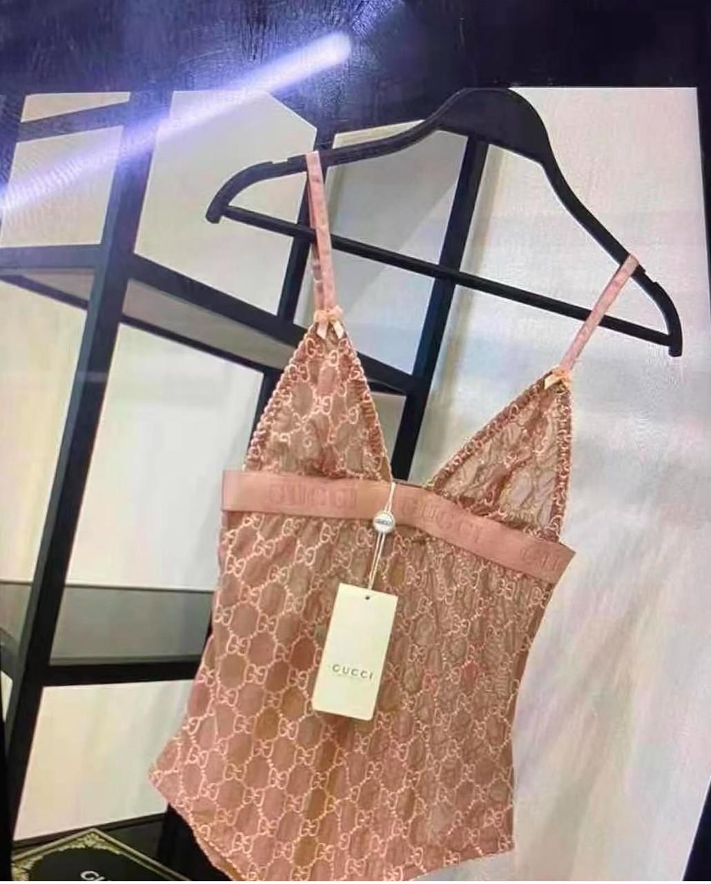 Боди Gucci съемный L Бежевый (361) - фото 3