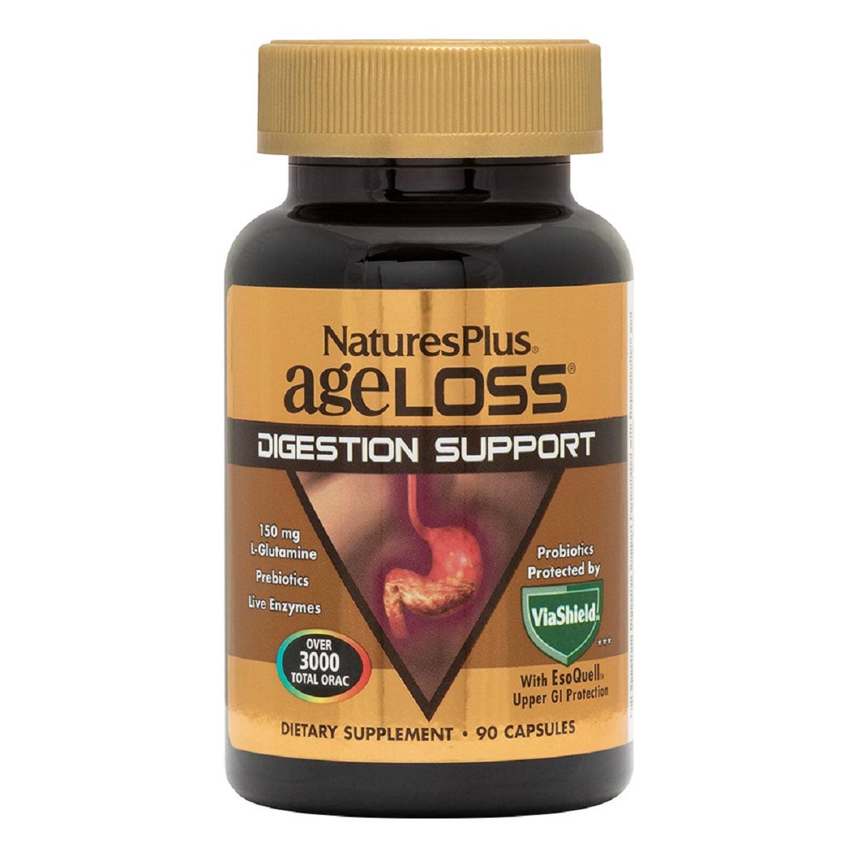 Витамины Natures Plus Аgeloss digestive support для поддержки желудочно-кишечного тракта 90 капсул