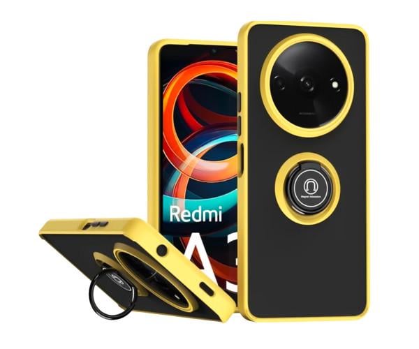 Чохол - накладка TPU Color Matte Ring для Xiaomi Redmi A3 Жовтий