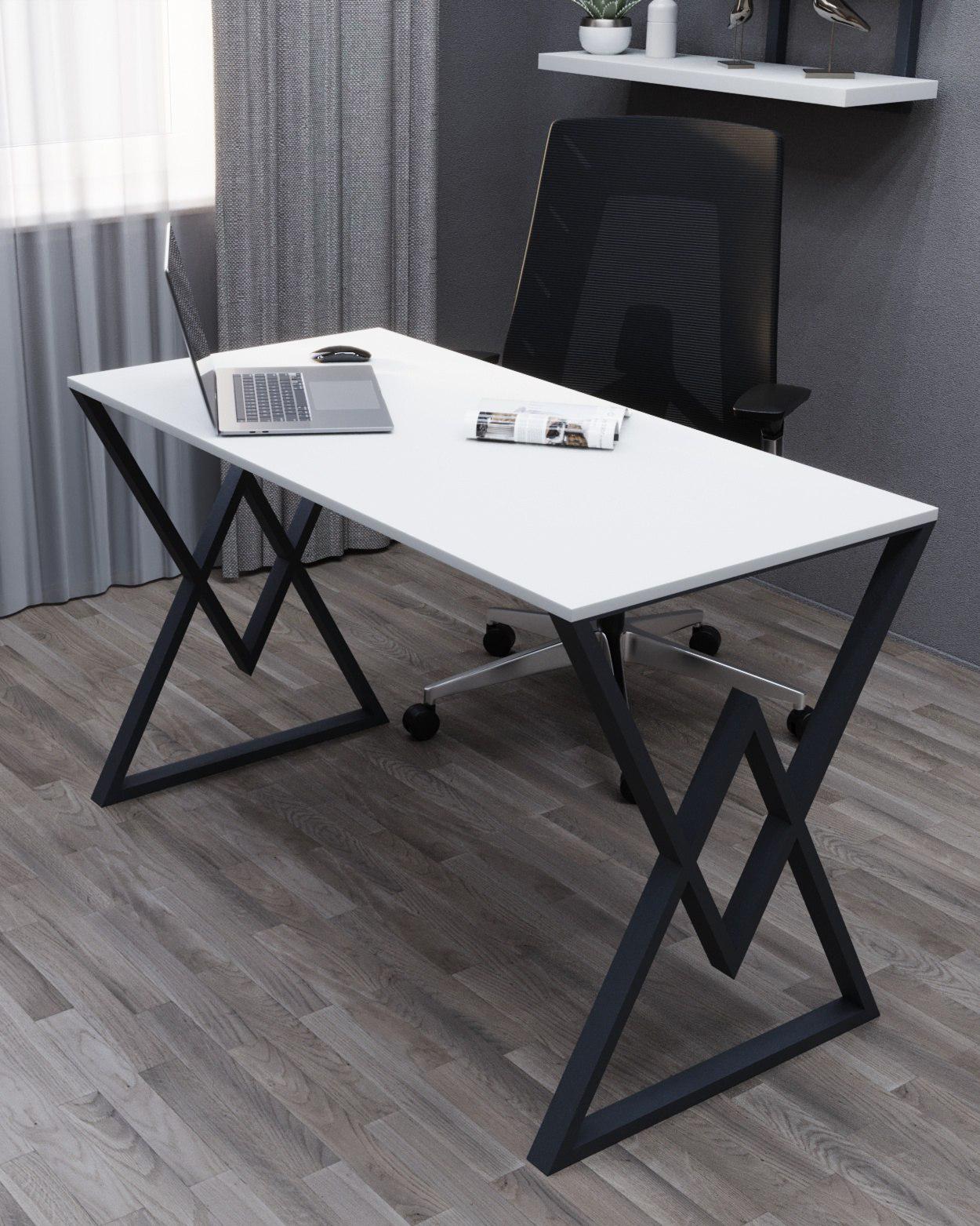 Стол письменный Loft Серия 14 1400х700х16 мм Белый (18520744)