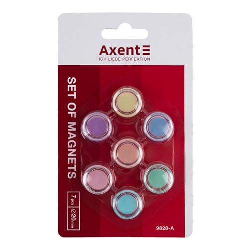 Набір магнітів Axent Pastelini 20 мм 7 шт. (9828-A) Набір магнітів Axent Pastelini 20 мм 7 шт. (9828-A)