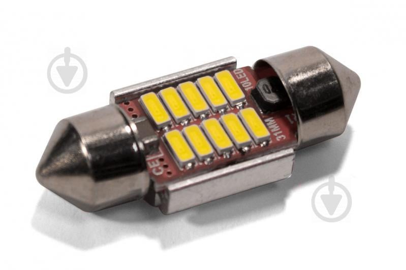 Світлодіодна лампа StarLight T11 10 діодів SMD 4014 12-24V S8.5 31mm WHITE