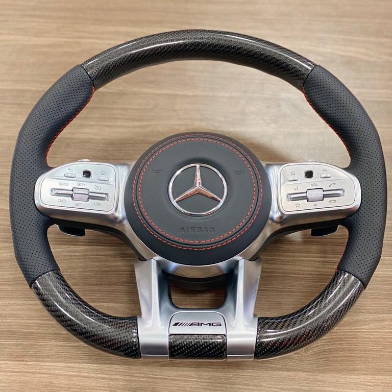 Руль в сборе 1234 Upgrade для Mercedes G сlass W463 1990-2018 гг. разные материалы Фактура под карбон