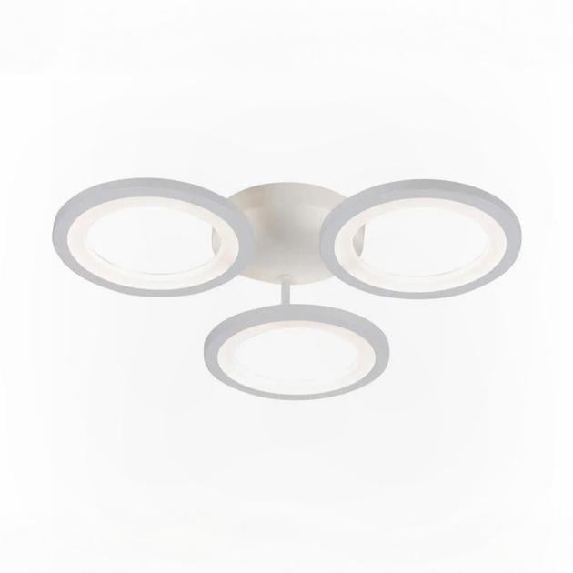 LED-люстра потолочная Valeso с пультом и круглыми плафонами 3000/6500K IP20 G 2715/3 WT 66W Белый (28689684)