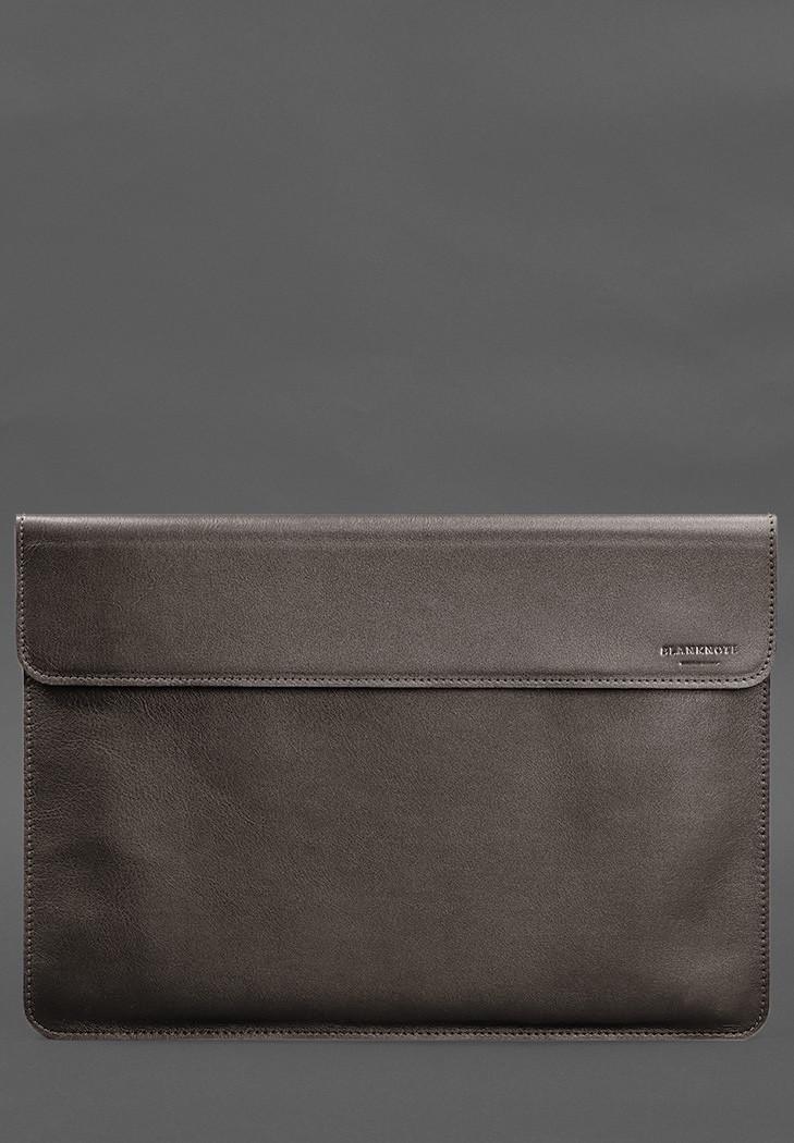 Чехол-конверт кожаный на магнитах для MacBook Pro 15" 2023 Темно-бежевый (A-028787) - фото 3