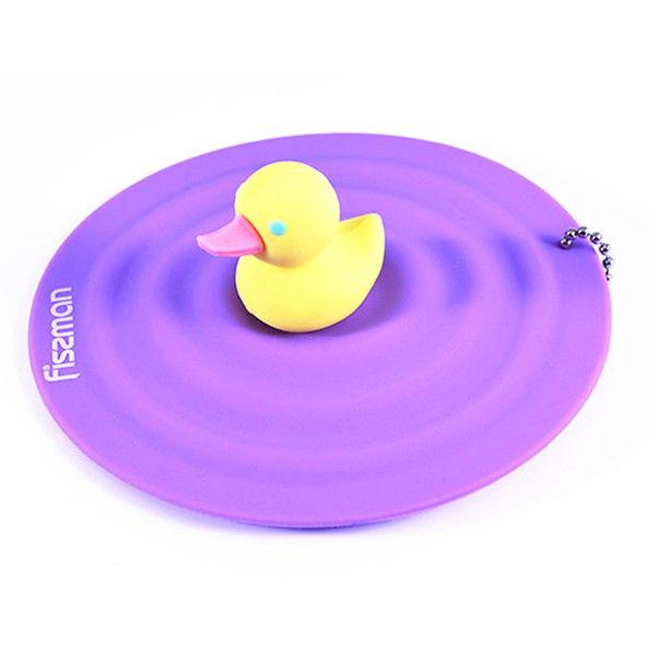 Кришка для посуду Fissman силіконова 11,5 см (AY-8851.DV)