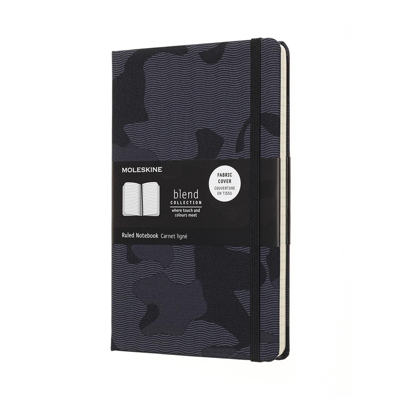 Блокнот Moleskine Limited Blend средний 13х21 см 240 страниц в линейку черный канва (8058341717332)