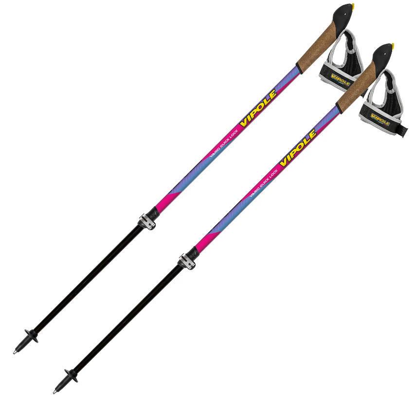 Палки для скандинавской ходьбы Vipole Vario Top-Click QL DLX Violet (P19427)