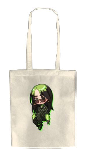 ЭКО-сумка для шопинга Billie Eilish Chibi (1092025130-billie-eilish-chibi)