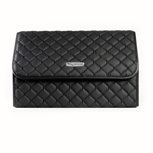 Сумка-органайзер с лого Jaguar в багажник CarsBAG Экокожа 30x50x30 см Черный (acb-1036-5-30х50х30-4)