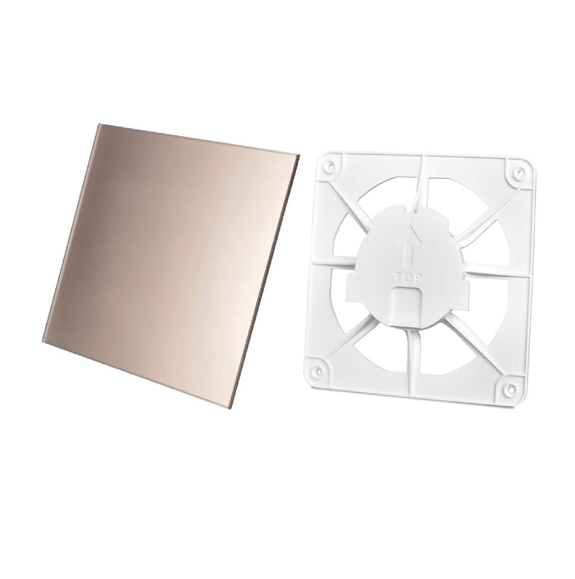 Вентиляційна решітка AirRoxy dRim grill та сатинова панель Золотий (02-300176)