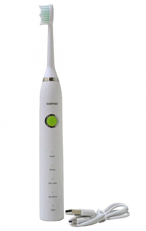 Электрическая зубная щетка Gemei GM 906 аккумуляторная с двумя насадками (301065ER)