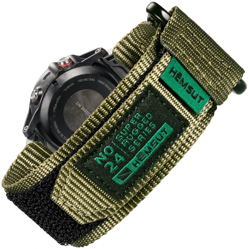 Ремінець для годинника Hemsut HS121 Super Strong Nylon Garmin 20 мм Green (4177) Ремінець для годинника Hemsut HS121 Super Strong Nylon Garmin 20 мм Green (4177)