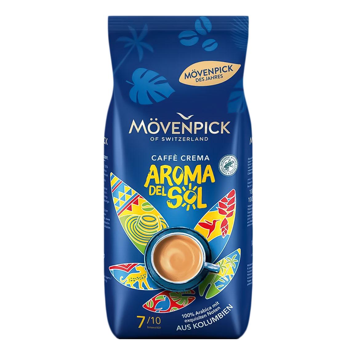 Кофе зерновой Movenpick Crema Aroma del Sol 100% Arabica 750 г