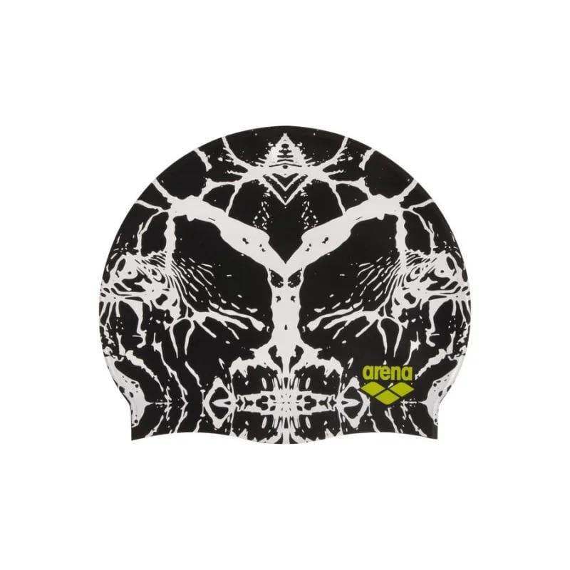 Шапочка для плавания Arena PRINT 2 OFSM Черный/Белый (1E368-231) - фото 2