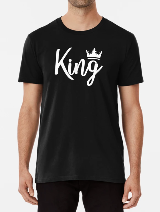 Футболка мужская Stedman с принтом King XXL Черный (ПН255-5)