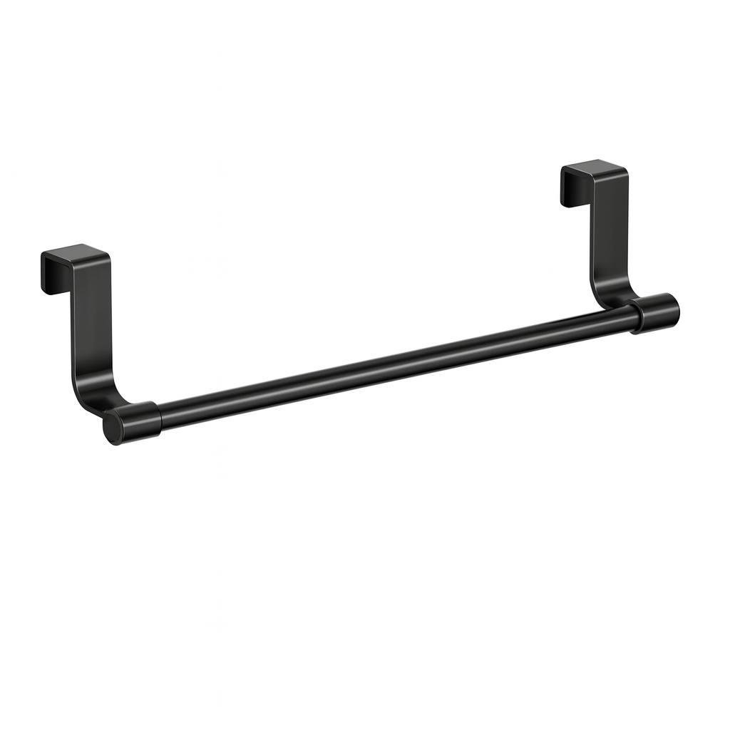 Держатель для полотенец на дверцу шкафа 20 см Черный Держатель для полотенец на дверцу шкафа 20 см Черный