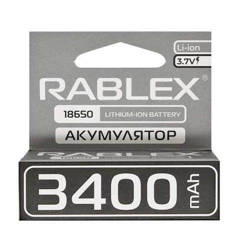 Батарейка акумуляторна Rablex 18650 без захисту 3400mAh