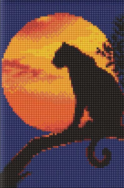 Алмазна мозаїка без підрамника Ideyka Грація пантери 20х30 см (Id-AMC8020)