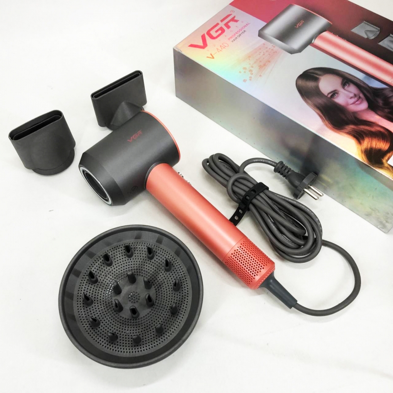 Фен для волос VGR V-440 профессиональный 1400 Вт Orange (tf7292) - фото 14 Фен для волос VGR V-440 профессиональный 1400 Вт Orange (tf7292) - фото 14