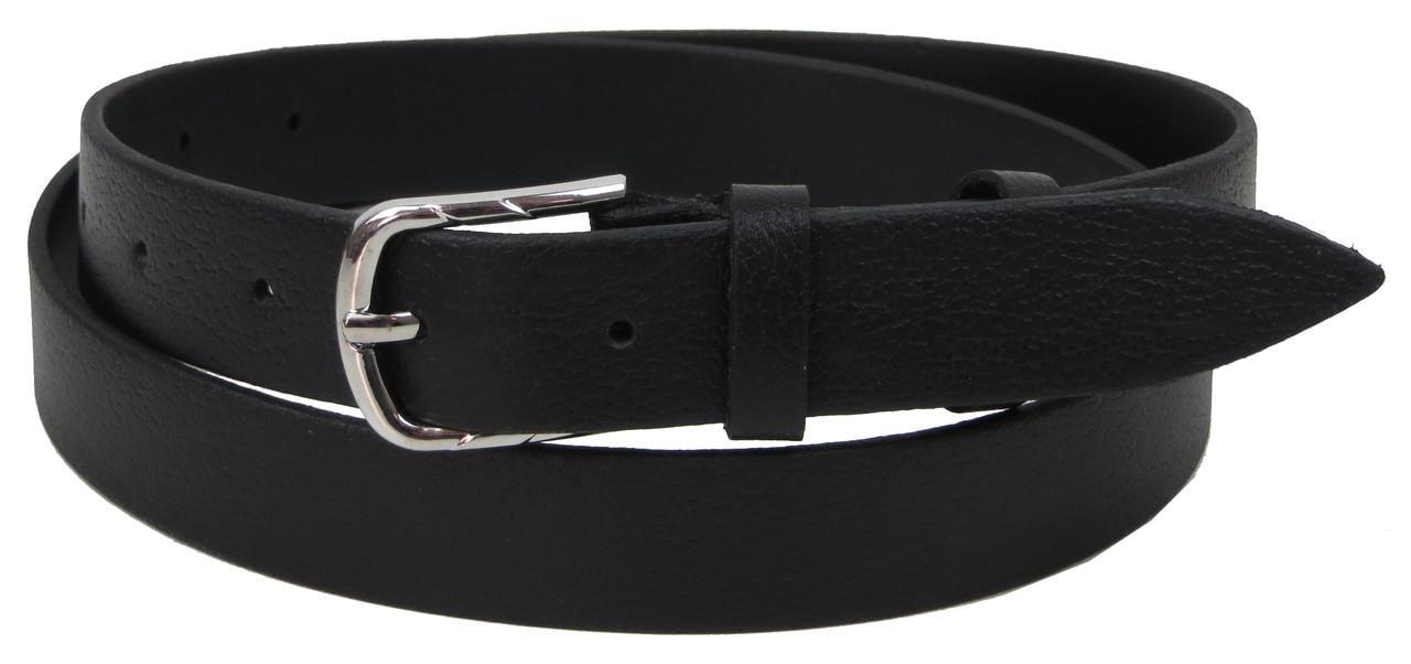Ремень женский Skipper 1608-25 из натуральной кожи Черный (2298385544)