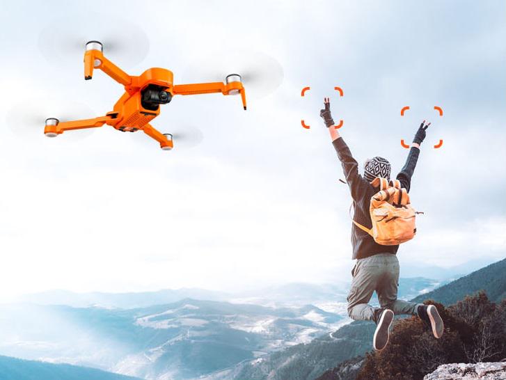 Квадрокоптер JJRC X17 5G 6K/Wi-Fi/FPV/GPS Orange (53281) - фото 2