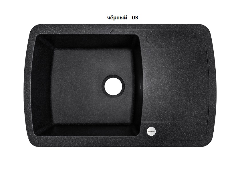 Мойка для кухни Adamant Optimax (black- metalik 14) 78х50х20 см - фото 2 Мойка для кухни Adamant Optimax (black- metalik 14) 78х50х20 см - фото 2