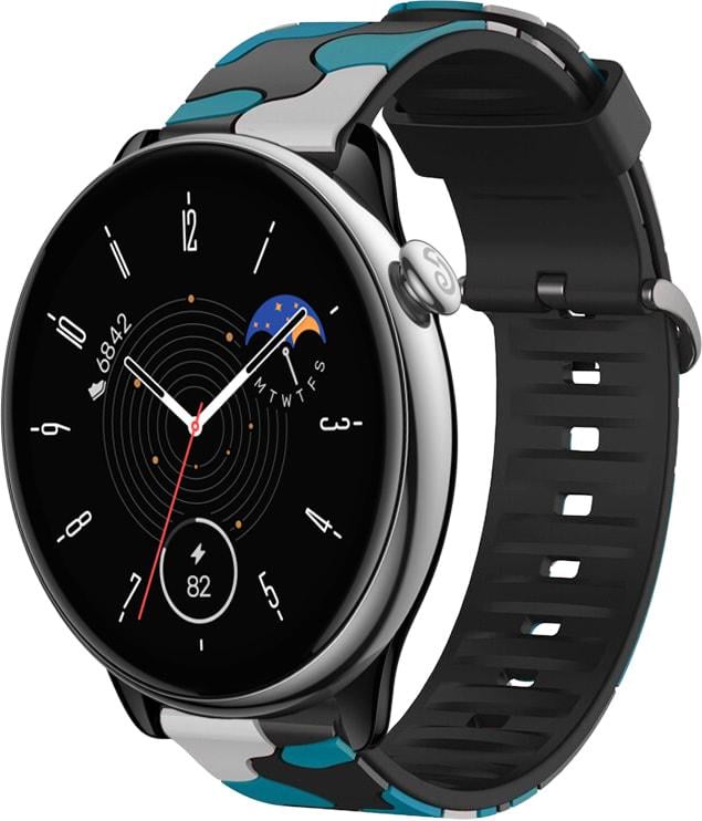 Ремінець Tactic Camouflage для Amazfit GTR Mini Blue (33644-28)
