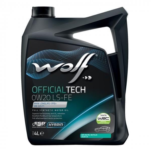 Моторна олива WOLF OfficialTech LS-FE C5/C6 SP GF-5 0W-20 4 л (8339370)