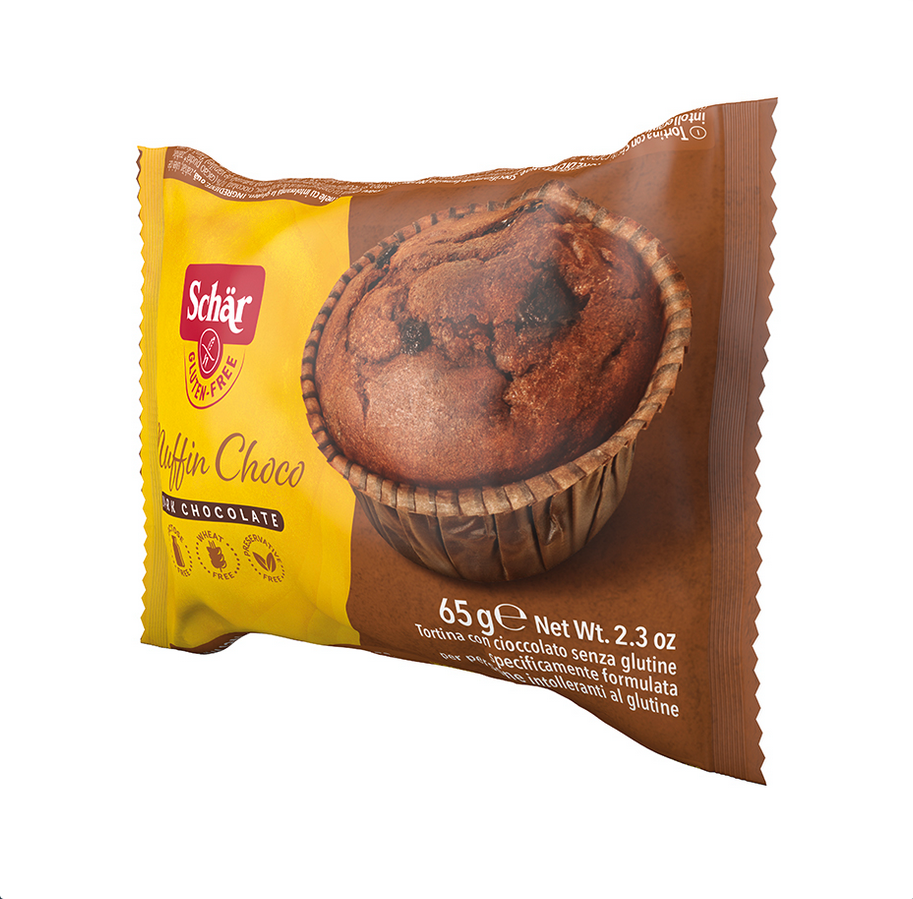 Мафін без глютену Dr. Schar Muffin Choco шоколадний зі шматочками шоколаду 65 g (8008698015988) - фото 1