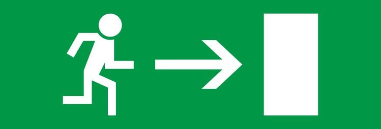 Этикетка самоклеящаяся для аварийных светильников E.NEXT Стрелка справа 297 e.pict.right.280.95 280x95 мм (l0660086)