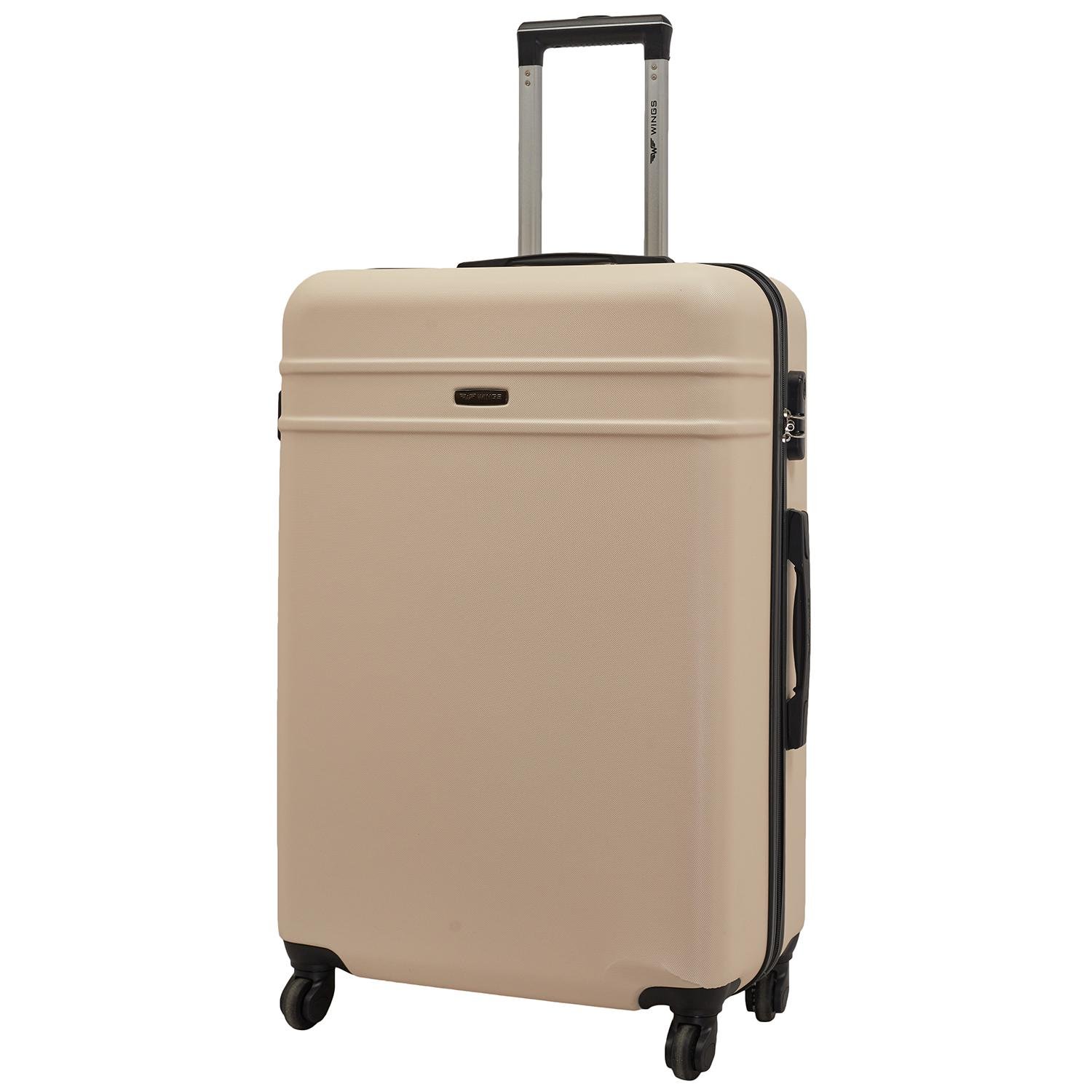 Валіза пластикова Wings 219 L Молочний Валіза пластикова Wings 219 L Молочний