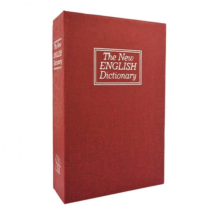 Книга-сейф с ключем Английский словарь 24 см Red (124149)