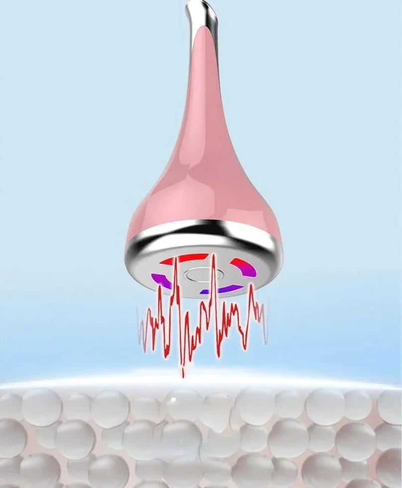 Масажер для обличчя мікрострумовий іонний Рожевий (14505177) - фото 6